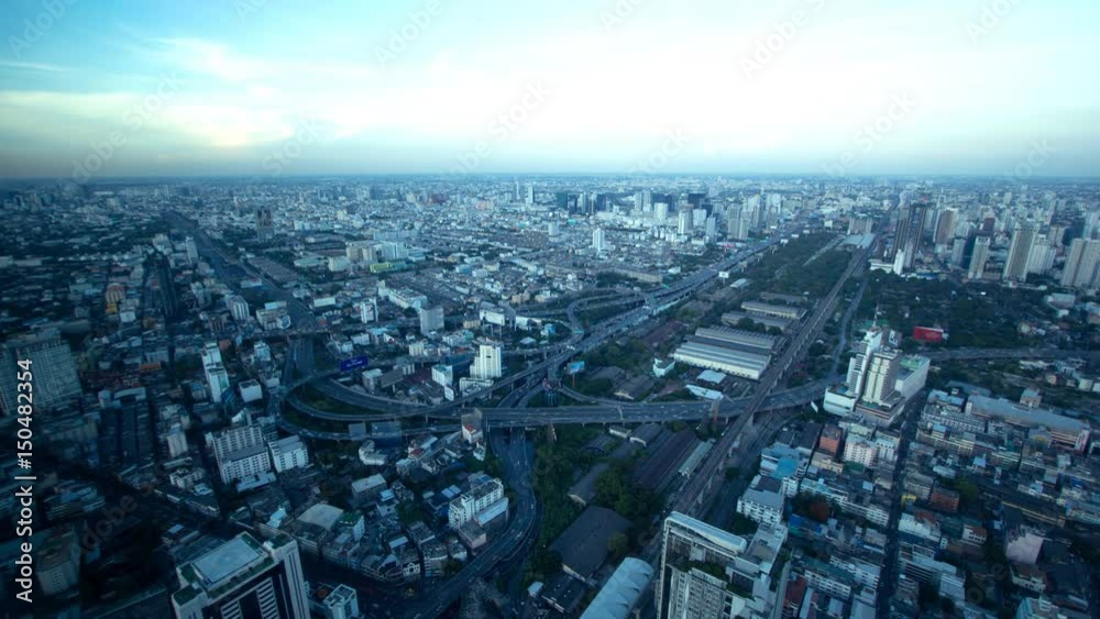 4K: Dusk to night time lapse, Bangkok expressway highway bird eye view, Thailand 4K: Dusk to night time lapse, Bangkok expressway highway bird eye view, Thailand