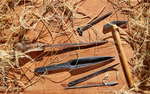 Esparto halfah grass crafts workshop tools