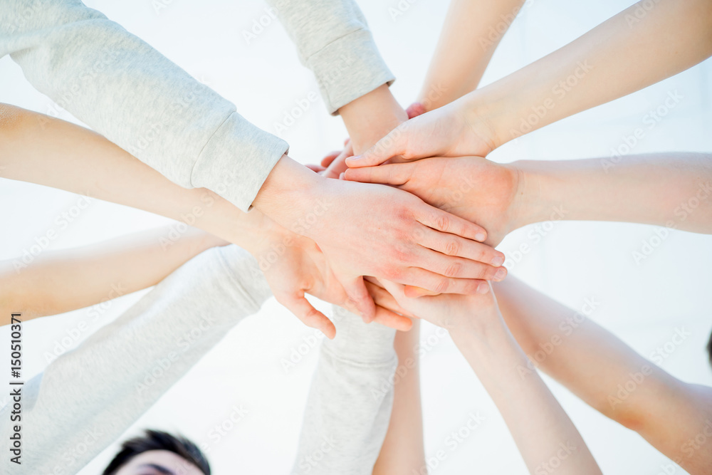 Obraz premium Pile of hands