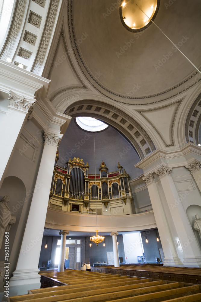 Fototapeta premium Interior of Helsinki cathedral in the Finnish capital