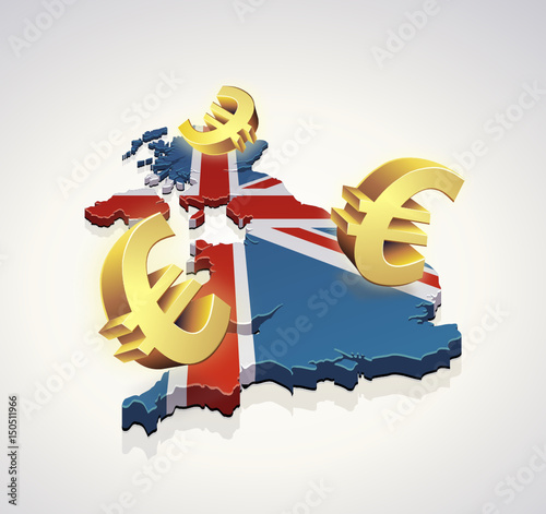 Mouvement d'euros aux Royaume-Uni