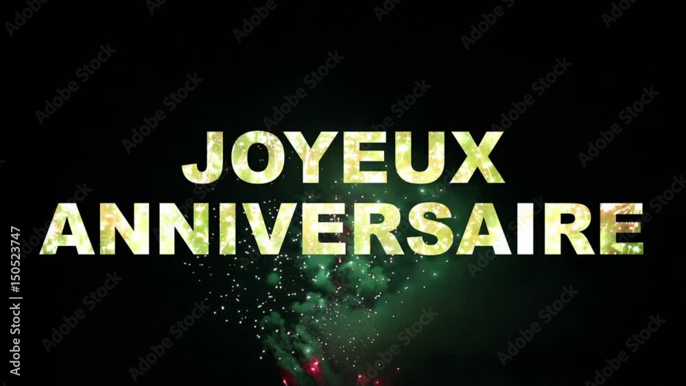 Happy birthday fireworks reveal in 29 languages
