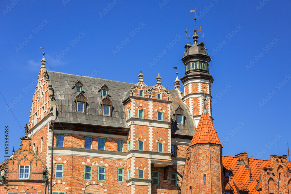 Obraz premium Architecture of the old town in Gdansk, Poland