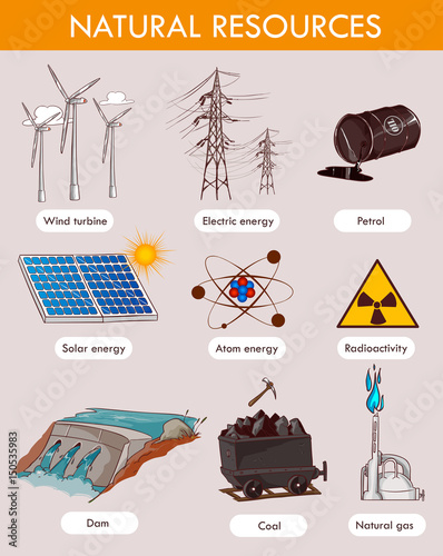 Vector illustration of a natural resources