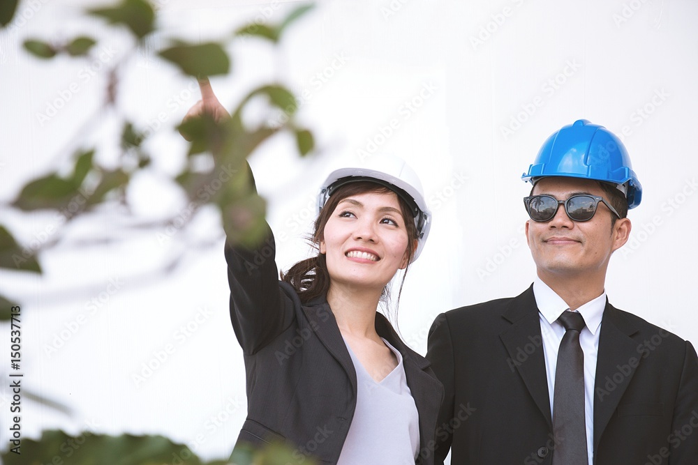 Teamwork of working project with Safety concept Teamwork of working project with Safety concept