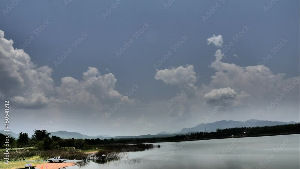 time laps moving clouds and panning camera time laps moving clouds and panning camera
