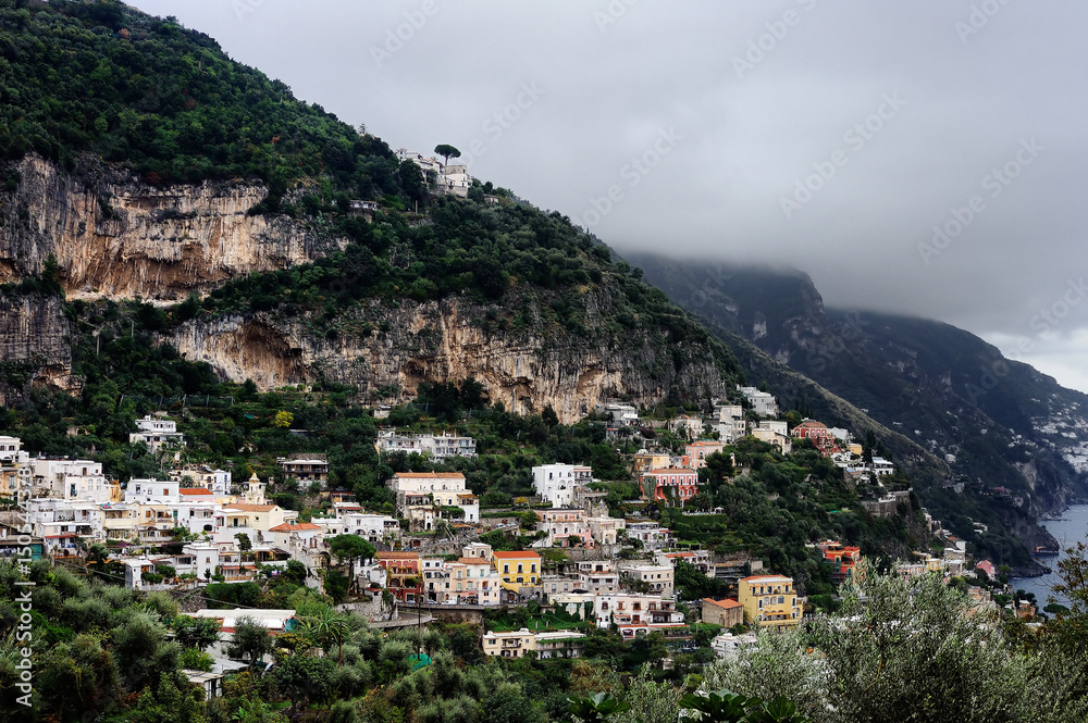 Scenic view of the famous Amalfi Coast, Italy