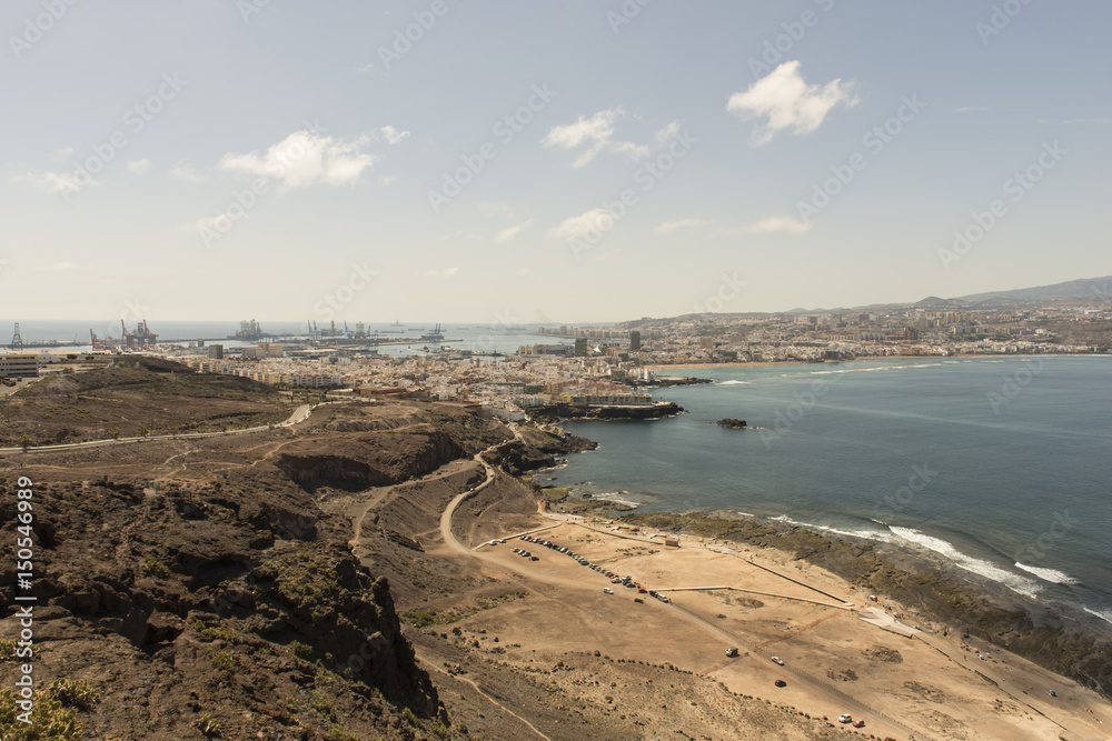 Vista panorámica de la ciudad de Las Palmas de Gran Canaria, Islas Canarias, España