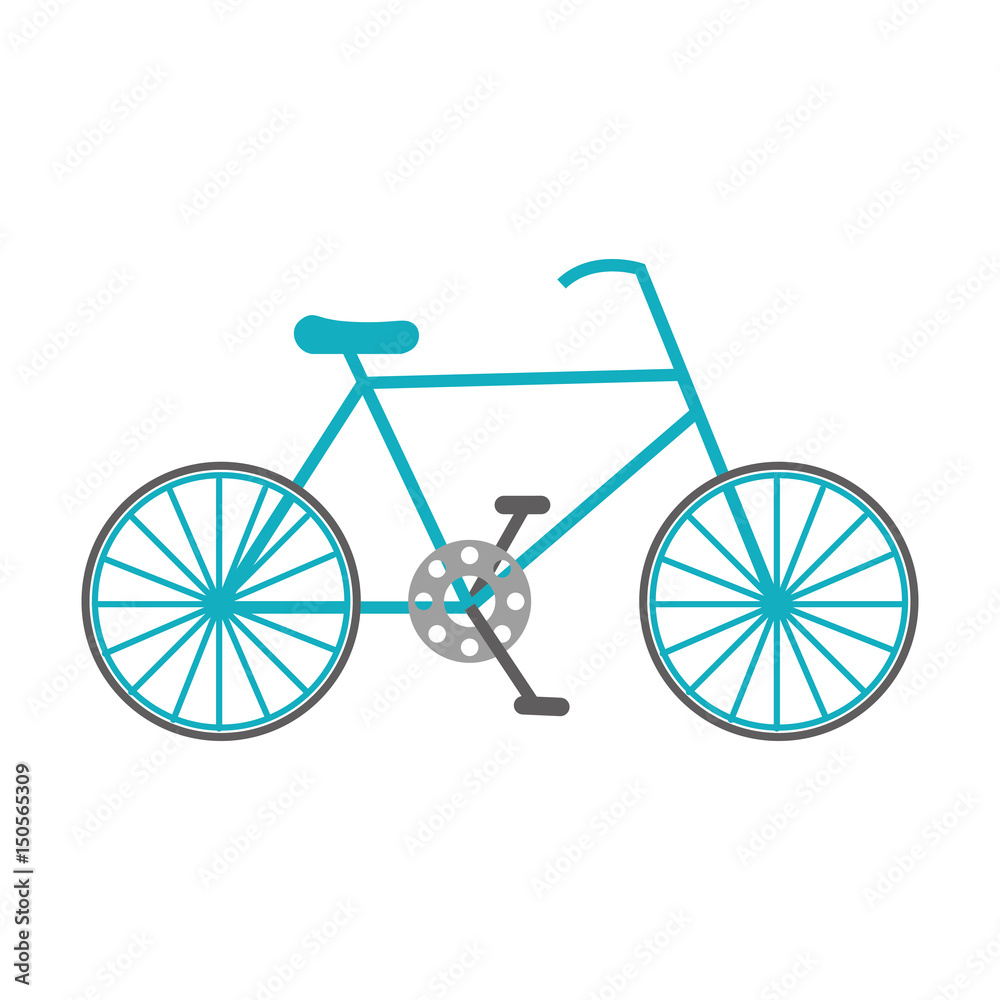 bicycle vehicle icon over white background. vector illustration