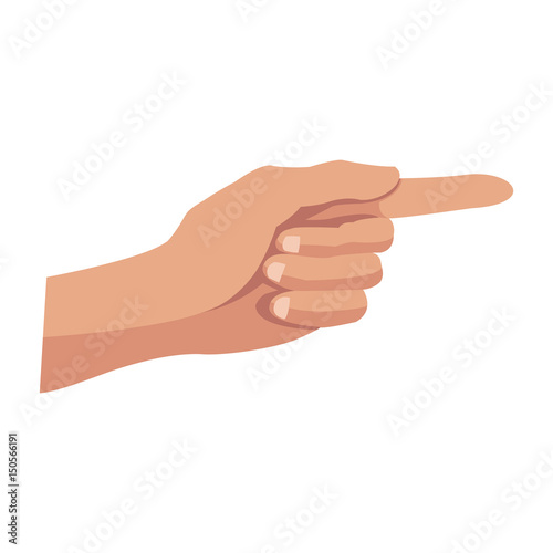 hand pointing vote symbol image vector illustration