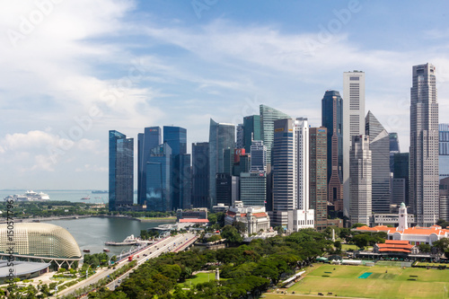 Singapore Downtownand skyline photo