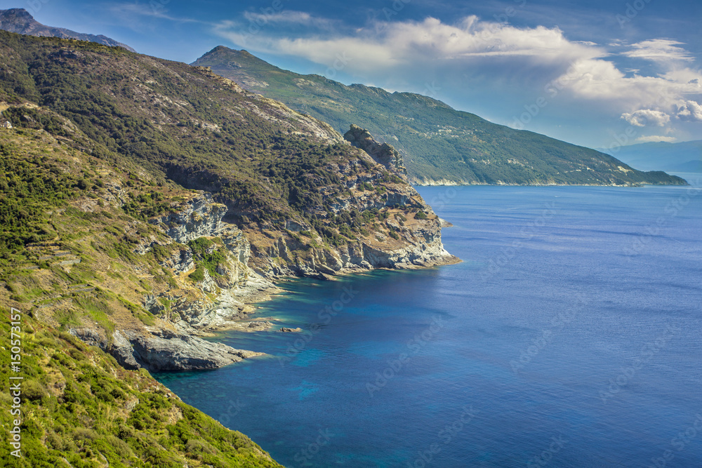 Coast of Corsica, France. 