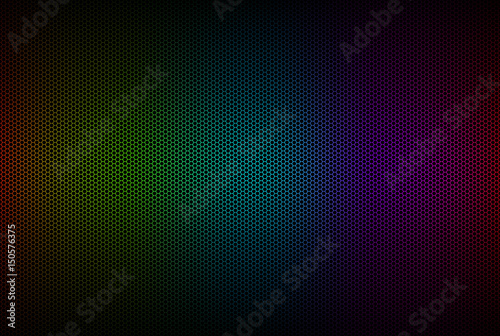 Abstract background with hexagonal pattern with rainbow colors, polygons wallpaper, vector illustration