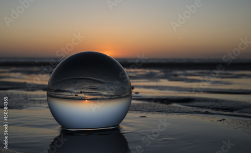 sunset in glass shpere © Chris Willemsen 