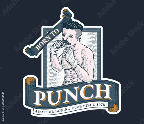 Boxing club colored