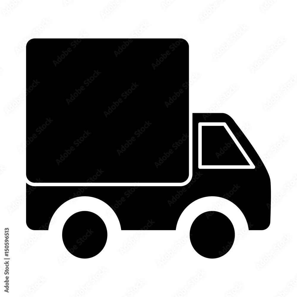 cargo truck icon over white background. vector illustration cargo truck icon over white background. vector illustration