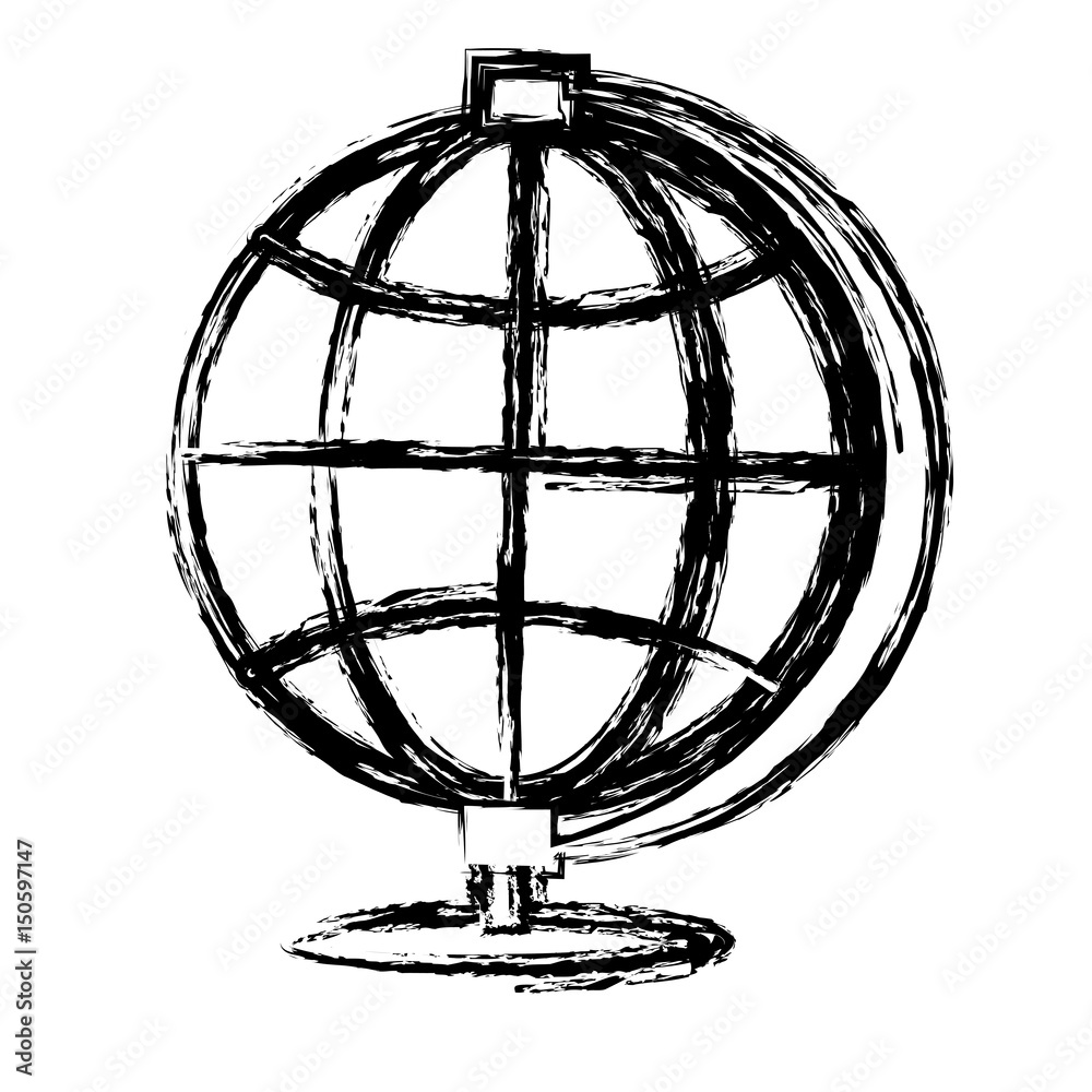 geography tool icon over white background. vector illustration geography tool icon over white background. vector illustration