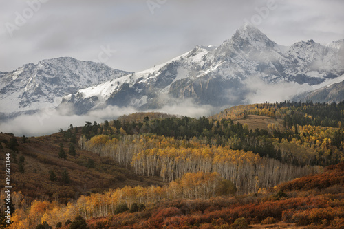 USA, Colorado, Uncompahgre National Forest. Autumn snowstorm above Sneffels Range. Credit as: Don Grall / Jaynes Gallery / DanitaDelimont.com photo