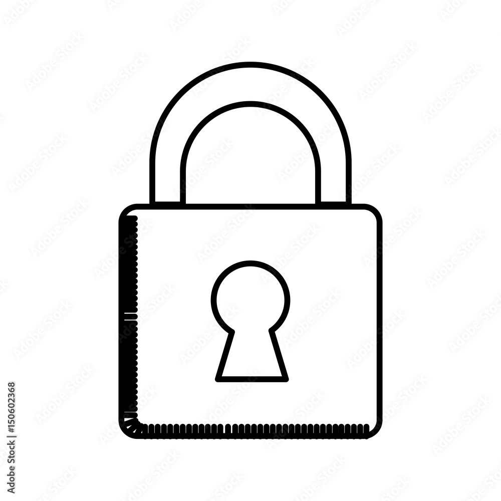 security padlock icon over white background. vector illustration security padlock icon over white background. vector illustration