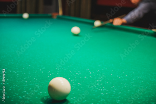 Wallpaper Mural To play billiards. The man plays billiards. Desktop gambling. Torontodigital.ca