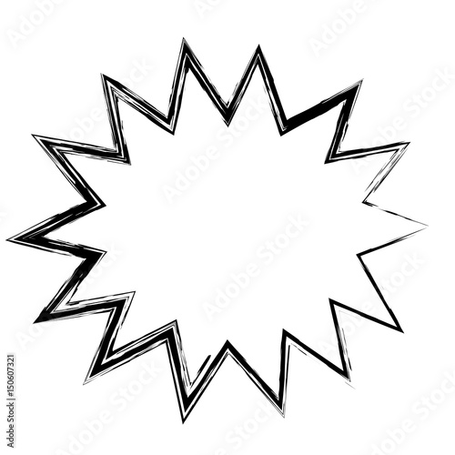 Retro burst comic pop art icon over white background. vector illustration