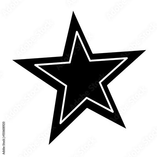 star icon over white background. vector illustration
