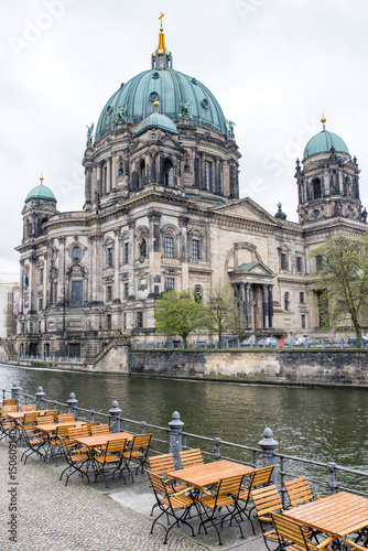Berlin cathedral and river Spree, Germany