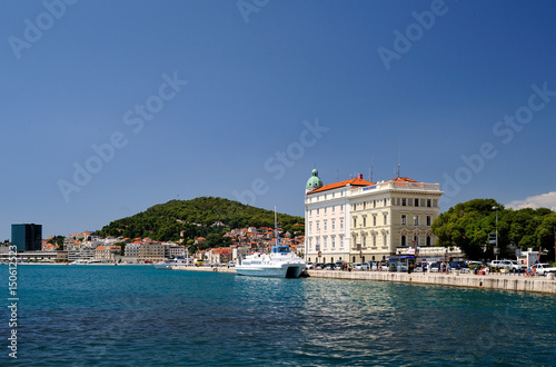 Stadthafen, Riva, UNESCO Weltkulturerbe, Split, Mitteldalmatien, Kroatien