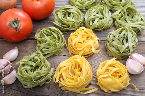 Tagliatelle pasta.