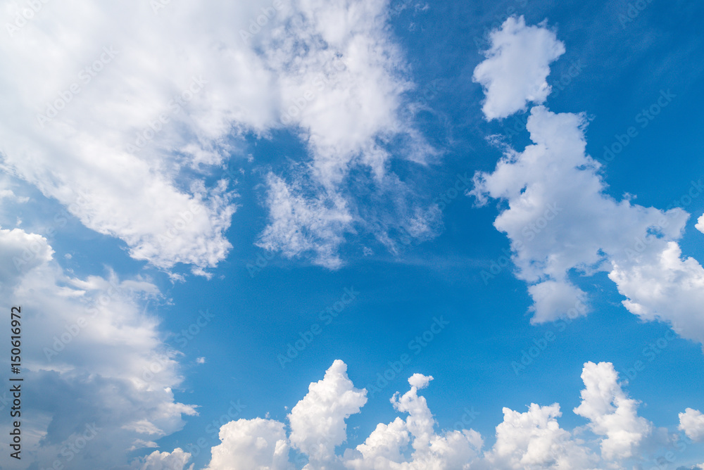 blue sky background with clouds