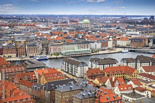 Scenic panorama of Copenhagen, Denmark