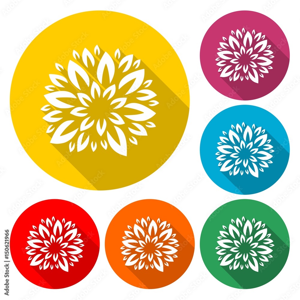 Flower icons - Illustration