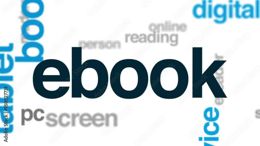 Ebook animated word cloud, text design animation. Ebook animated word cloud, text design animation.