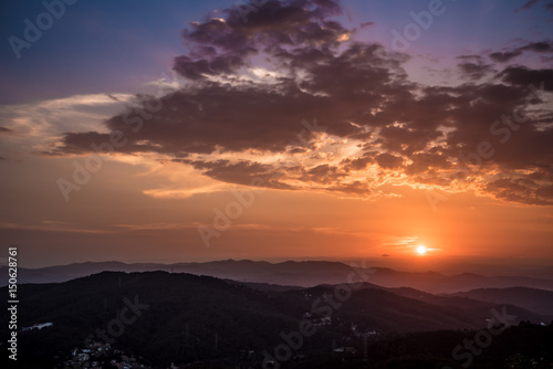 Barcelona Sunset from Mountain Tibidado  © Joseph
