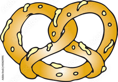 Salty pretzel