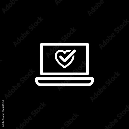 Online Health Tests and Medical Services Icon.