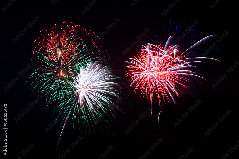Fireworks light up the sky with dazzling display Fireworks light up the sky with dazzling display