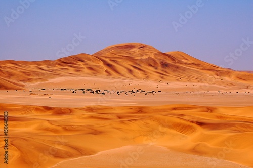 View over the impressive Dunes of the Namib Desert near Swakopmund