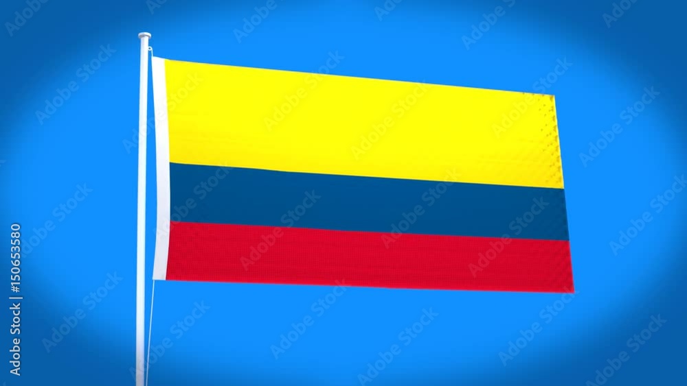 the national flag of Colombia the national flag of Colombia