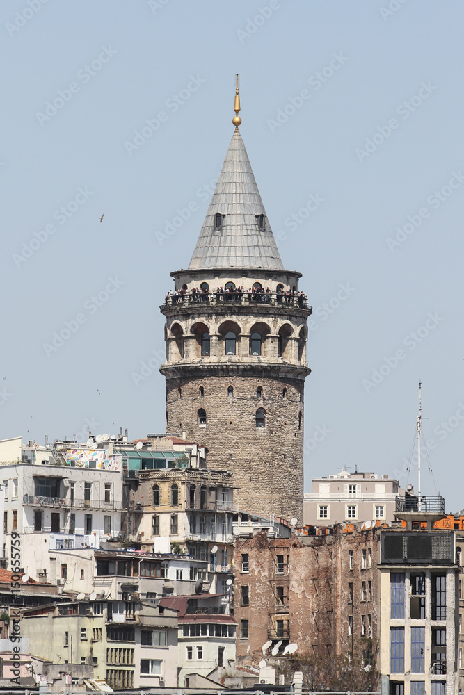 Fototapeta premium Galat Tower in Istanbul City