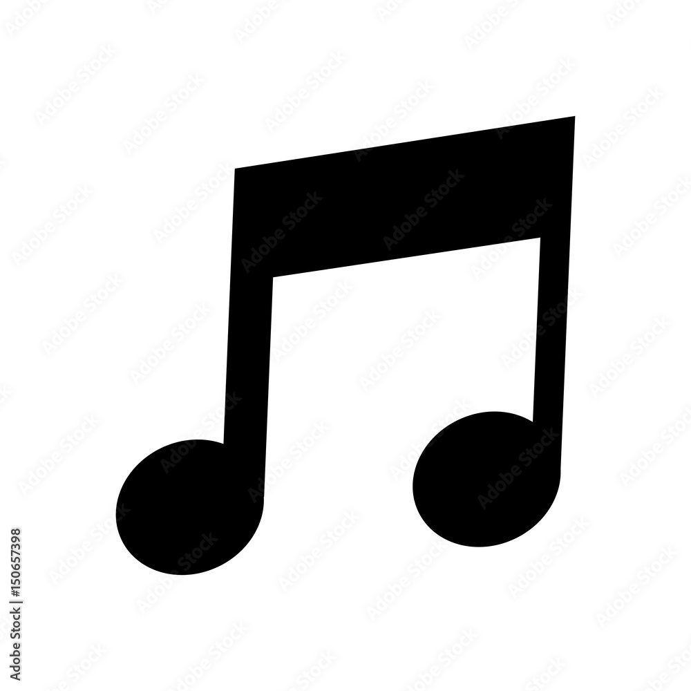 note music sound melody image vector illustration note music sound melody image vector illustration