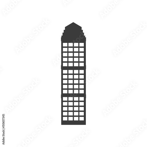buiilding facade architecture skyscraper property vector illustration