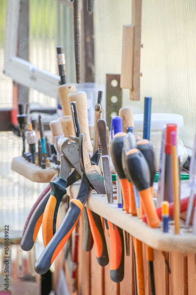 Workshop full of tools.