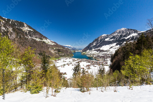 View of Brunig Pass in Lucerene canton in Switzerland © oscity