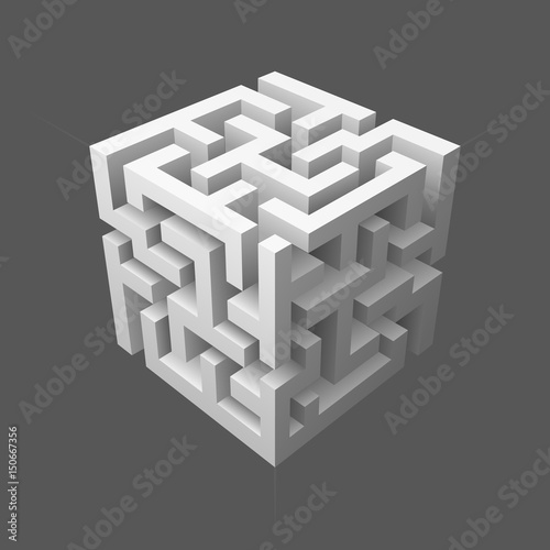 The maze cube photo