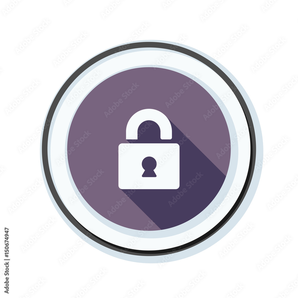 Lock Safety button illustration Lock Safety button illustration
