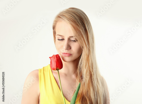 Beautiful young woman with ...