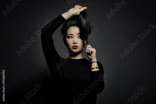 beauty asian model portrait photo