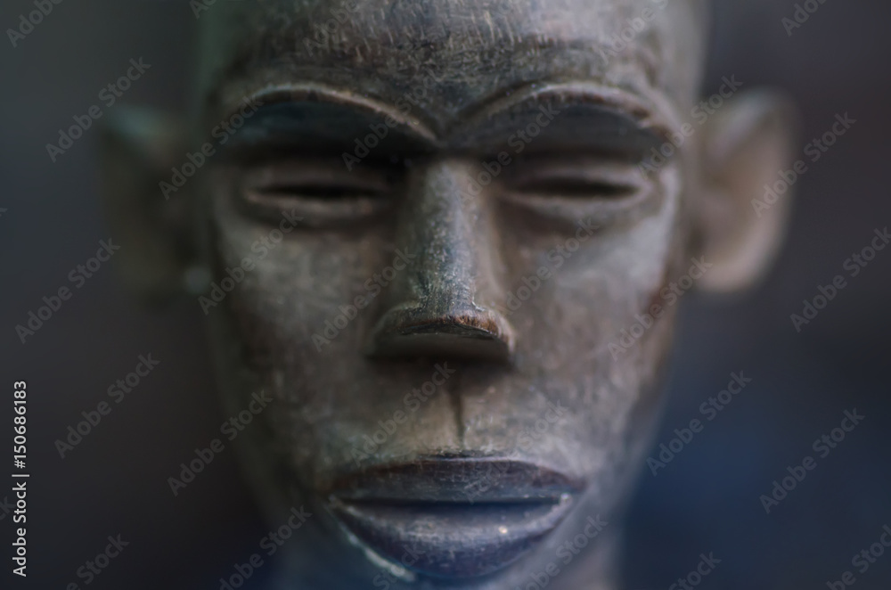 African face statuette African face statuette
