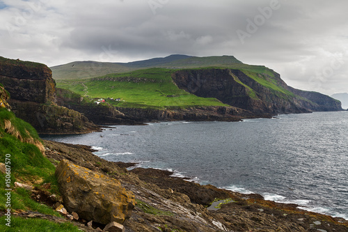 Faroe islands landscape in ...